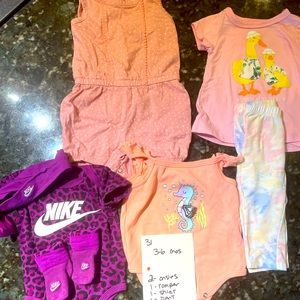 Baby clothes, 3-6 mos, various